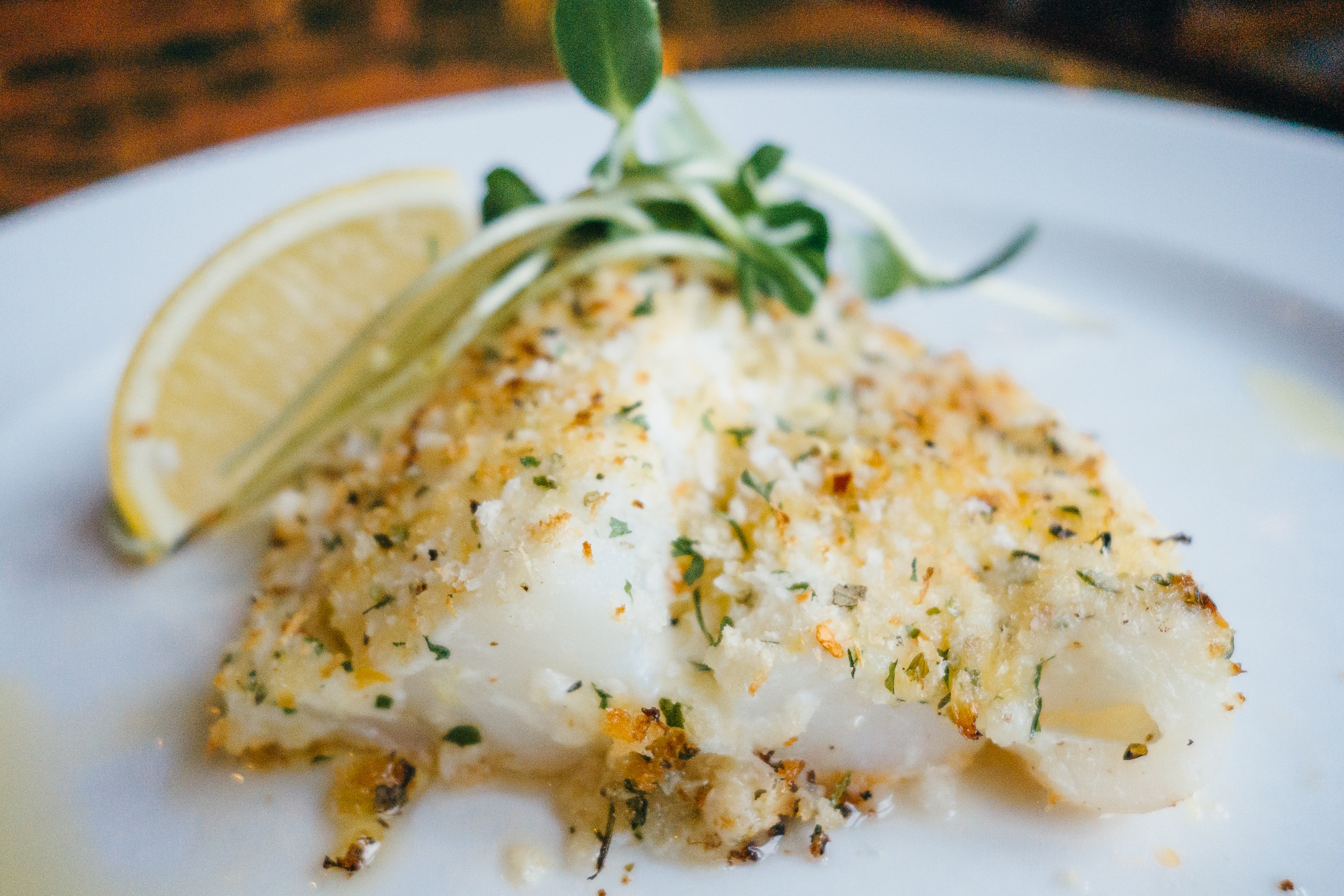 Baked Fresh Cod with Gremolata Breadcrumbs