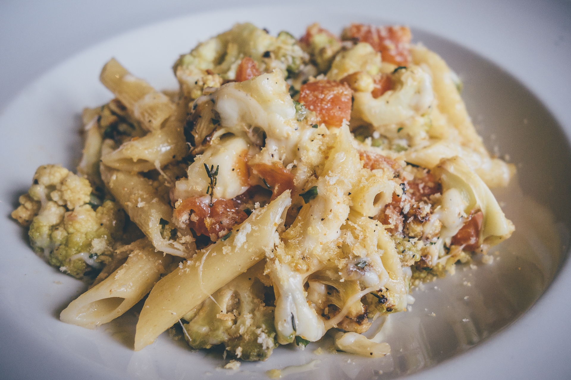 Pasta al cavolfiore arrostito